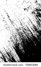 Distress Scratched Overlay Texture. Grunge damaged dirty background. Empty design template. EPS10 vector.