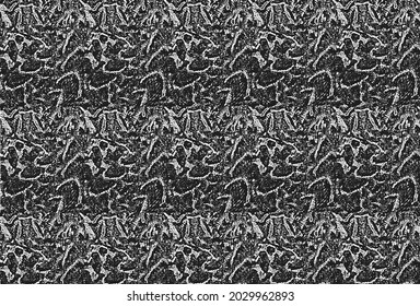 Distress snake skin grunge texture. EPS 8 vector illustration. Black and white background.