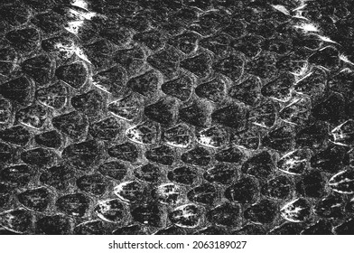 Distress Snake Skin Grunge Texture. EPS 8 Vector Illustration. Black And White Background.