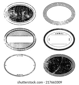 Distress Stamp Set For Your Design. EPS10 vector.