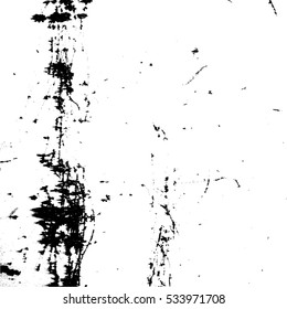 Distress texture overlay. Grunge background template. Damaged design element. Grainy basis backdrop. EPS10 vector.