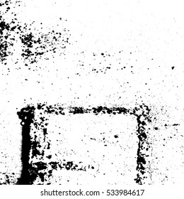 Distress texture overlay. Grunge background template. Damaged design element. Grainy basis backdrop. EPS10 vector.