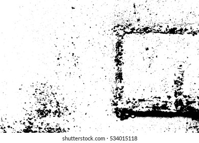 Distress texture overlay. Grunge background template. Damaged design element. Grainy basis backdrop. EPS10 vector.