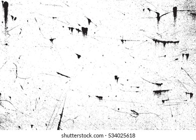 Distress texture overlay. Grunge background template. Damaged design element. Grainy basis backdrop. EPS10 vector.