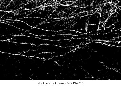 Distress Texture With plants branches on the wall. EPS10 vector. 