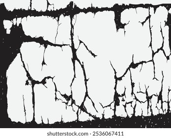 Distress Texture vector black and white background.