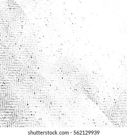 Distress thread texture. Herrinbone patter background. Grunge retro cover. Empty design template. EPS1 vector.