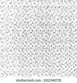 Distress thread used texture. Grunge rough dirty background. Shabby cotton cover stain. Overlay spot aged grainy messy template. Cloth linen sack backdrop. Empty aging design element. EPS10 vector.