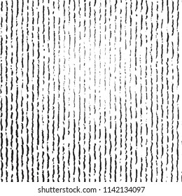 Distress thread used texture. Grunge rough dirty background. Shabby black cotton cover. Overlay aged grany messy template. Cloth linen sack backdrop. Empty aging design element. EPS10 vector.