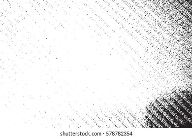 Distress thread used texture. Grunge rough dirty background. Shabby black cotton cover. Overlay aged grany messy template. Cloth linen sack backdrop. Empty aging design element. EPS10 vector.