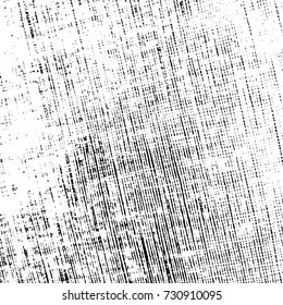 Distress thread used texture. Grunge rough dirty background. Shabby black cotton cover. Overlay aged grainy messy template. Cloth linen sack backdrop. Empty aging design element. EPS10 vector.