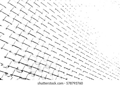 Distress thread waving texture. Grunge fiber rough dirty background. Shabby black cotton cover. Overlay aged grainy messy template. Cloth linen sack backdrop. Empty aging design element. EPS10 vector