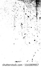 Distress urban used texture. Grunge rough dirty background. Brushed black paint cover. Overlay aged grainy messy template. Renovate wall scratched backdrop. Empty aging design element. EPS10 vector.