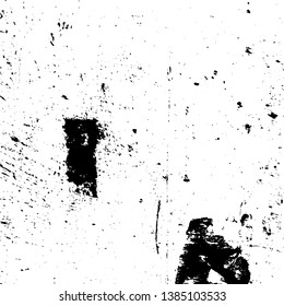 Distress urban used texture. Grunge rough dirty background. Brushed black paint cover. Overlay aged grainy messy template. Renovate wall scratched backdrop. Empty aging design element. EPS10 vector