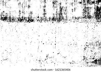 Distress urban used texture. Grunge rough dirty background. Brushed black paint cover. Overlay aged grainy messy template. Renovate wall scratched backdrop. Empty aging design element. EPS10 vector.