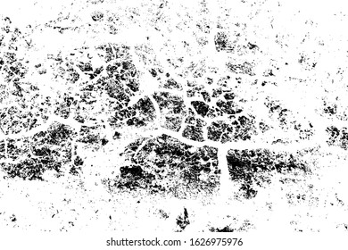 Distress urban used texture. Grunge rough dirty background. Brushed black paint cover. Overlay aged grainy messy template. Renovate wall scratched backdrop. Empty aging design element. EPS10 vector