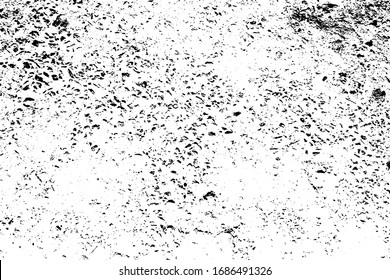 Distress urban used texture. Grunge rough dirty background. Brushed black paint cover. Overlay aged grainy messy template. Renovate wall scratched backdrop. Empty aging design element. EPS10 vector.