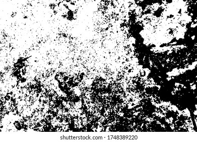 Distress urban used texture. Grunge rough dirty background. Brushed black paint cover. Overlay aged grainy messy template. Renovate wall scratched backdrop. Empty aging design element. EPS10 vector