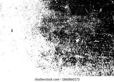 Distress urban used texture. Grunge rough dirty background. Brushed black paint cover. Overlay aged grainy messy template. Renovate wall scratched backdrop. Empty aging design element. EPS10 vector.