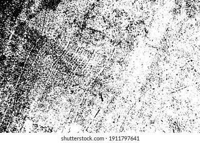 Distress urban used texture. Grunge rough dirty background. Brushed black paint cover. Overlay aged grainy messy template. Renovate wall scratched backdrop. Empty aging design element. EPS10 vector.