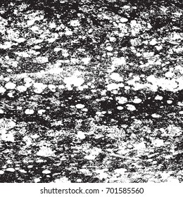 Distress urban used texture. Grunge rough dirty background. Brushed black paint cover. Overlay aged grainy messy template. Renovate wall frame grimy backdrop. Empty aging design element. EPS10 vector.