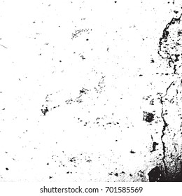 Distress urban used texture. Grunge rough dirty background. Brushed black paint cover. Overlay aged grainy messy template. Renovate wall frame grimy backdrop. Empty aging design element. EPS10 vector.
