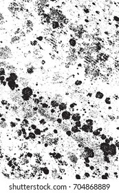 Distress urban used texture. Grunge rough dirty background. Brushed black paint cover. Overlay aged grainy messy template. Renovate wall frame grimy backdrop. Empty aging design element. EPS10 vector.