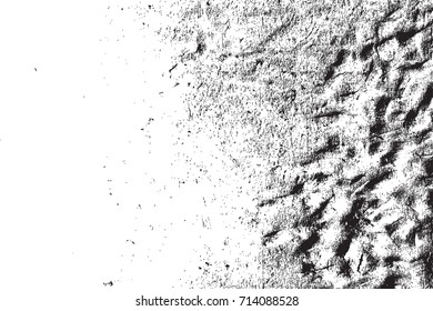 Distress urban used texture. Grunge rough dirty background. Brushed black paint cover. Overlay aged grainy messy template. Renovate wall scratched backdrop. Empty aging design element. EPS10 vector.