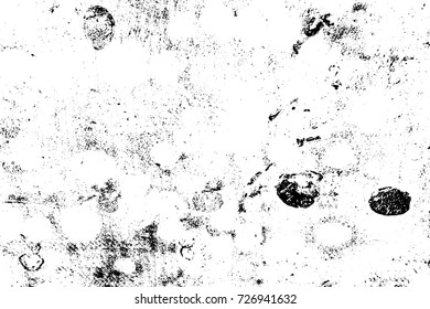 Distress urban used texture. Grunge rough dirty background. Brushed black paint cover. Overlay aged grainy messy template. Renovate wall scratched backdrop. Empty aging design element. EPS10 vector.