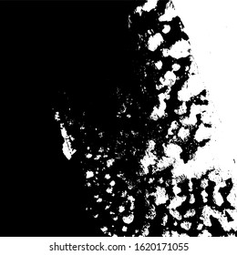 Distress urban used texture. Overlay aged grainy messy template. Grunge rough dirty background. Brushed black paint cover. Renovate wall frame grimy backdrop. Empty aging design element. EPS10 vector.