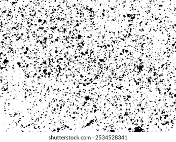 Distress vector black and white texture. Isolated grunge background. Vector abstract illustration