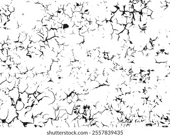 Distress vector black and white texture. Isolated grunge background. Vector abstract illustration