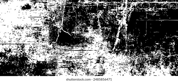 Distress vector old black grunge scratch metal background. Rust black rust overlay crack dirt rusty grunge pattern