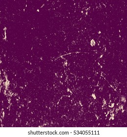 Distress Violet Grunge Texture For Your Design. EPS10 vector.