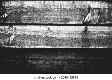 Distress wooden planks texture. Black and white grunge background. EPS8 vector illustration