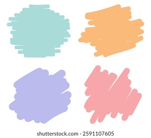 Distressed Abstract backgrounds, Paint brush stroke Colorful Set collection, Shapes Background Vector Designs