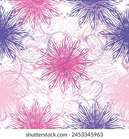  Distressed abstract floral background and art design illustration Abstract intricate flower design. 