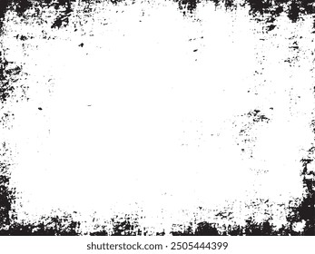 Diseño de Vector Grunge Abstractas afligido: un patrón blanco y negro con texturas granuladas y rasguñosas