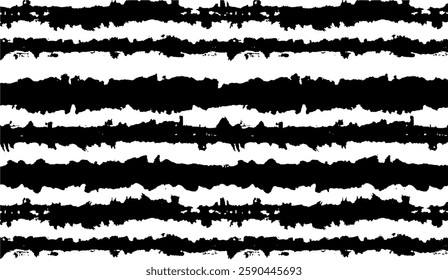 Distressed Abstract Monochrome Stripes Pattern, A bold and graphic design with dynamic, textured black and white stripes creating a striking visual statement