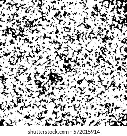 Distressed abstract spray Overlay texture. Grunge creative fiber grainy cover background. Empty urban coarse design template for aging images. Messy, dirty, dust, rough edges backdrop. EPS10 vector.