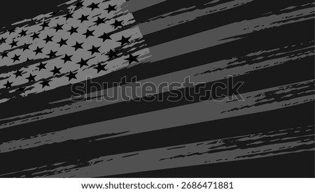 Distressed American Flag Grunge Vector Illustration Background – Patriotic 4th of July Design for vintage T-Shirts

