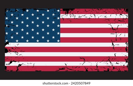 Distressed American Flag, Handmade Calligraphy Vector Illustration, Handmade Calligraphy Vector Illustration, Hand-Drawn Lettering Phrases, Stickers, Templates, And Mugs.
