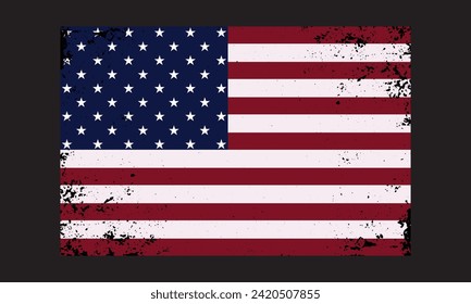 Distressed American Flag, Handmade Calligraphy Vector Illustration, Handmade Calligraphy Vector Illustration, Hand-Drawn Lettering Phrases, Stickers, Templates, And Mugs.
