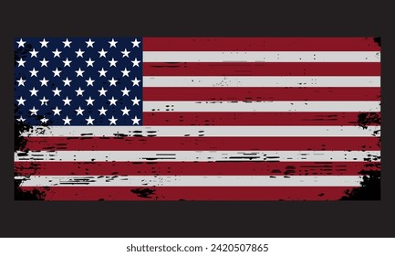 Distressed American Flag, Handmade Calligraphy Vector Illustration, Handmade Calligraphy Vector Illustration, Hand-Drawn Lettering Phrases, Stickers, Templates, And Mugs.
