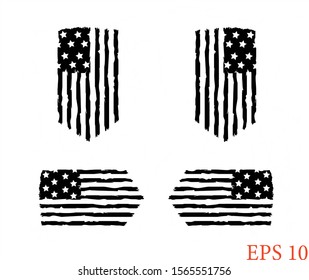 Distressed American Flag Us Army Flag Stock Vector (Royalty Free ...