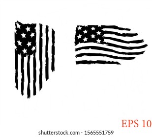 Distressed American Flag Us Army Flag Stock Vector (Royalty Free ...