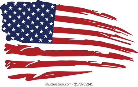 Distressed American Flag USA 05