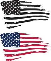 Distressed American Flag, Flag USA