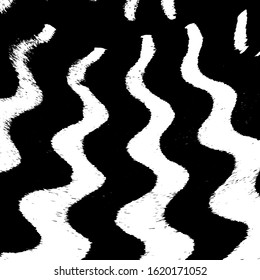 Distressed artistic flow overlay template. Wavy grunge overlay texture. Wave Stripe Background - simple texture for your design. EPS10 vector.