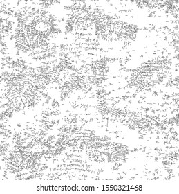 Distressed background in black texture with dark spots, scratches and lines